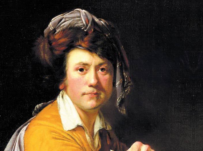 Joseph Wright Artist Painting Faces by Steve Farnsworth