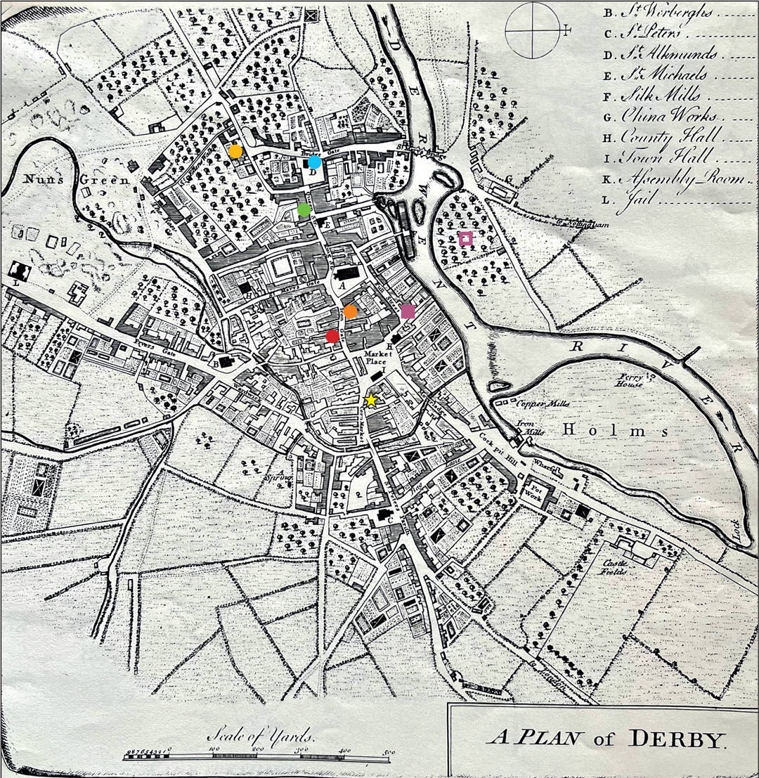 Burdett's Plan of Derby 1767