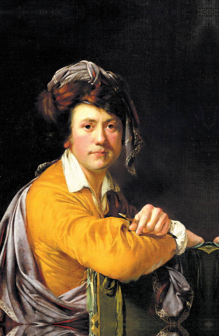 Joseph Wright Artist Painting Faces by Steve Farnsworth